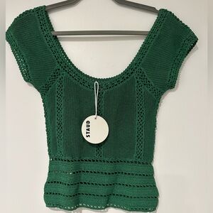 STAUD green eyelid top one of one